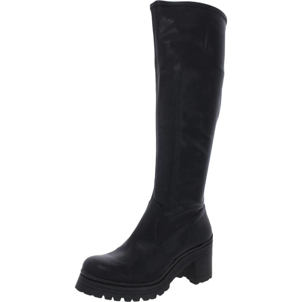 Madden Girl Women's Coretta Stretch Knee-High Boots Black, US 7 M
